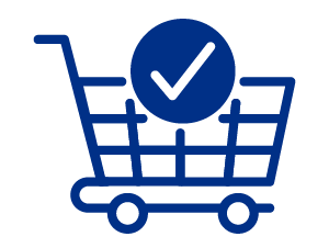Shopping cart graphic icon