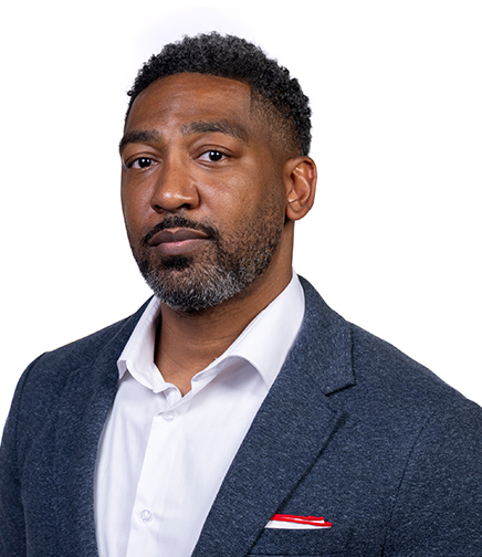 Headshot of Miguel Gates on a white background