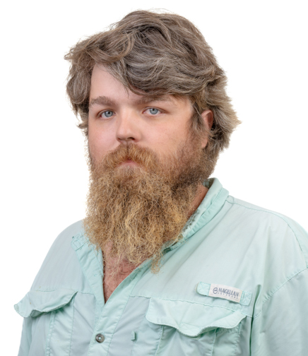 Headshot of Colby Bass on a White Background