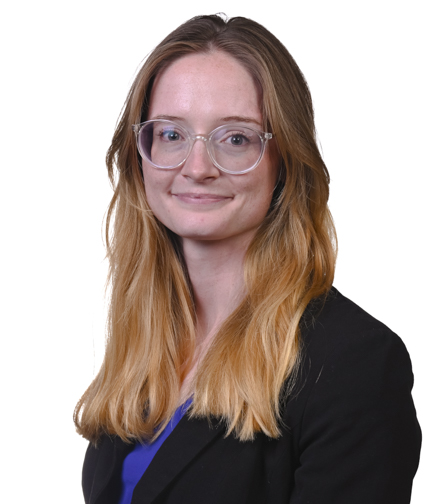 Headshot of Megan George on a White Background