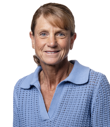 Headshot of Joanne Hood on a White Background