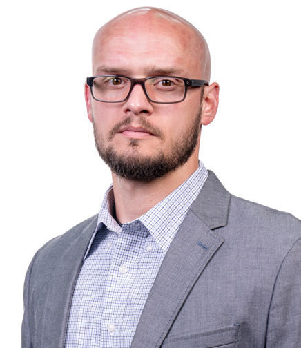 Headshot of Joshua Hunt on a white background