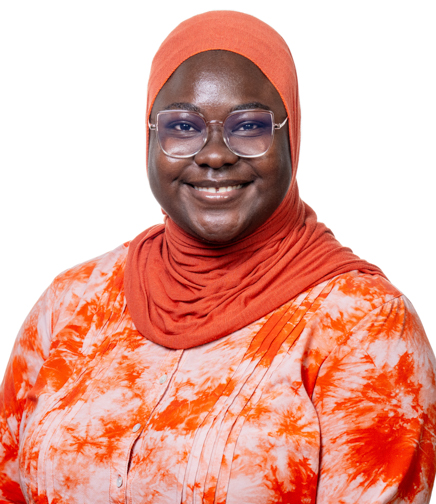 Headshot of Aresa Kolawole on a white background