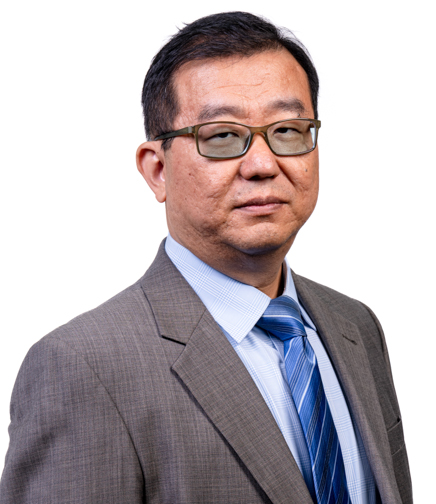 Headshot of Alfred Liu on a white background