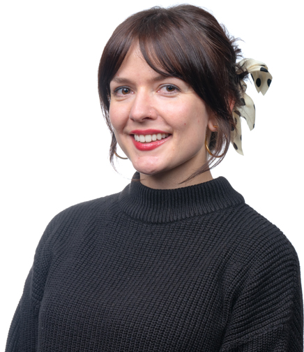 Headshot of Rachel McDonald on a White Background