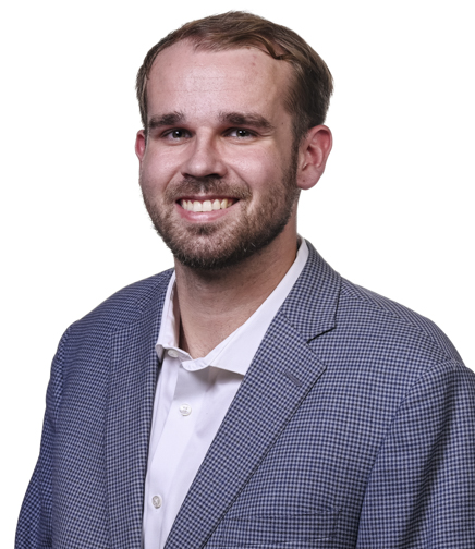 Headshot of Colby Rice on a White Background