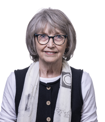 Headshot of Pam Rollins on a White Background
