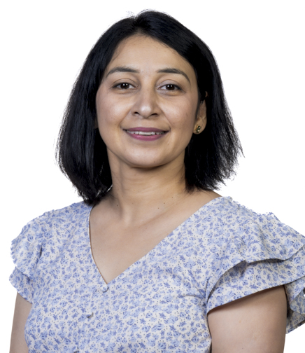 Headshot of Sheetal shelke on a white background