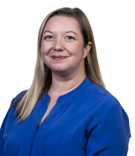Headshot of Kristen Sims on a White Background