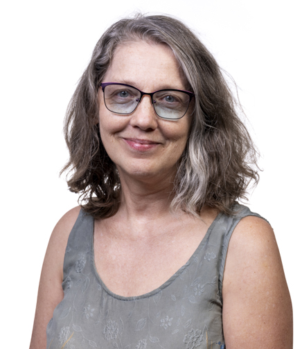 Headshot of Dori St. Amant on a White Background