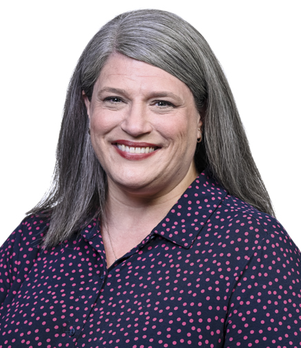 Headshot of Amy Stegall on a White Background
