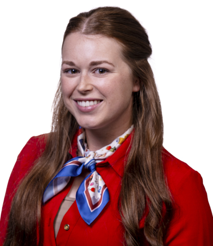 Headshot of Ashton Thomas on a White Background