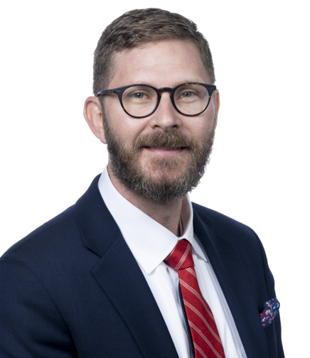 Headshot of Matthew Thornton on a white background