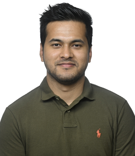 Headshot of Sandesh Tiwari on a white background