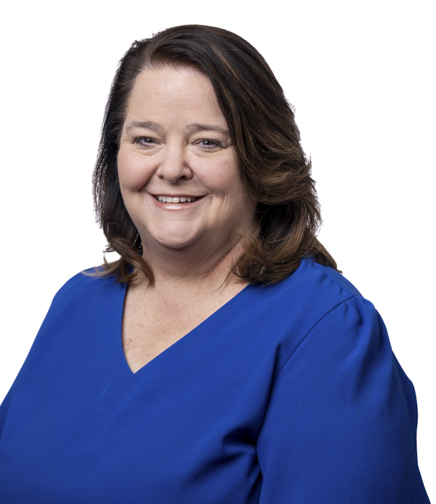 Headshot of Amy Yates on a White Background