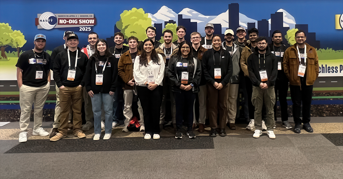 Louisiana Tech students at the No-Dig Show 2025