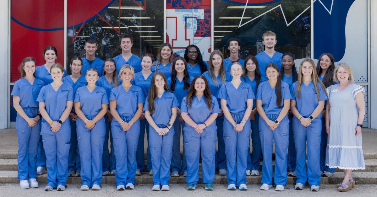 A group of Louisiana Tech nursing students