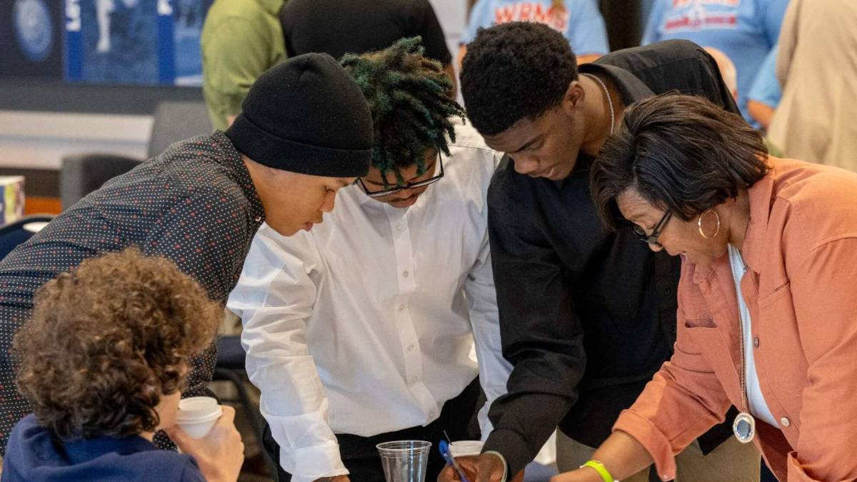 students at Stem event 