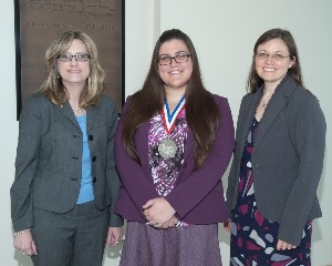 From left – Dr. Jenna Carpenter, Brittany Copponex, Dr. Katie Evans.