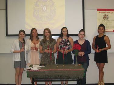 Spanish Honor Society Initiates:  Hannah Gissendanner, Sarah Head,  Sarah Funderburk, Susannah Leblanc, Rebekah Long, Laura Rodriguez.