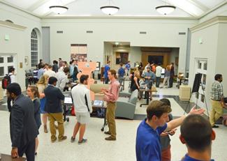 TOP DOG Idea Pitch competition takes place in University Hall.