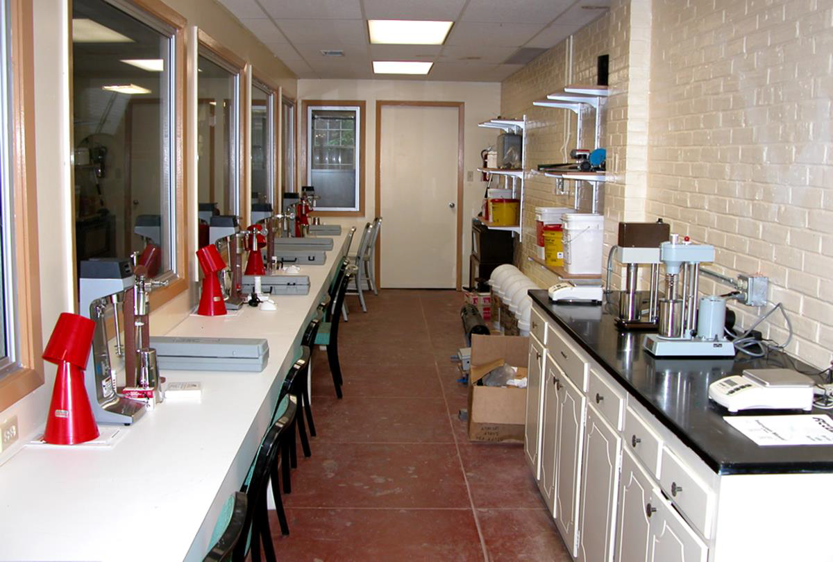 Students working in a cleanroom at the Institute for Micromanufacturing