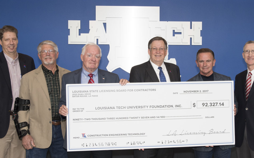 State's general contractors donate nearly $200,000 to support Louisiana Tech