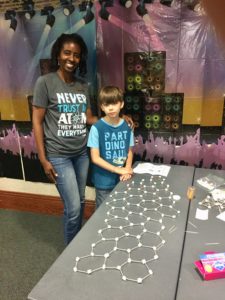 Dr. Erica Murray leads summer STEM activities during the Lincoln Parish Library.