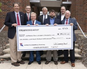 Pictured are (from left) Dr. Hisham Hegab, Danny Graham (Licensing Board), Art Farve (CETF, Associated General Contractors), Garland Meredith (Licensing Board), Dr. John Matthews (TTC), Michael McDuff (Licensing Board), and Vic Weston (Licensing Board, CETF, Louisiana General Contractors).