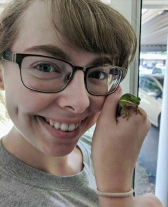 Taylor Jennings and lizard