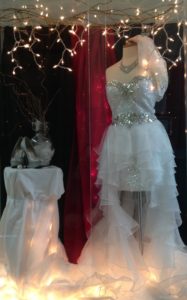 Wedding dress project from fashion merchandising students.