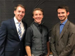 PEK executive officers are (from left), Vice President  Cameron Curtis, President  Philip Matherne, and Secretary/Treasurer Lane Dale.