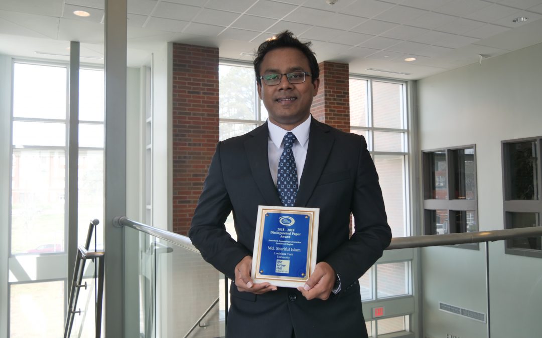 Doctoral candidate earns 2019 Distinguished Paper Award from Federation of Business Disciplines