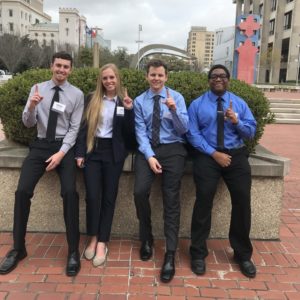 Students who won at the Louisiana Transportation Conference