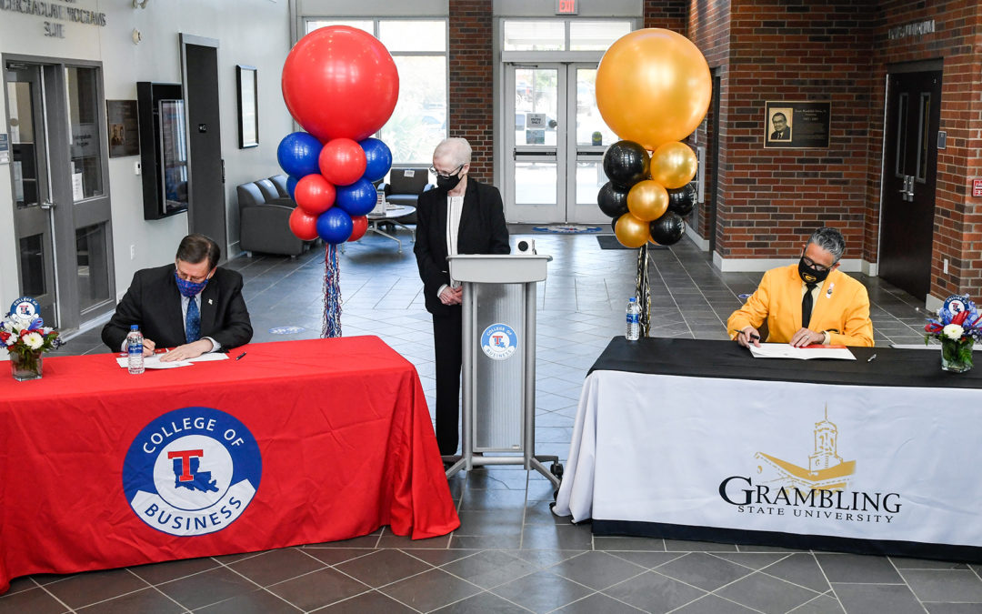 Louisiana Tech, Grambling sign concurrent Master of Accountancy memorandum of understanding