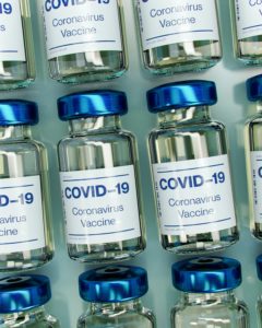 COVID-19 vaccine bottles