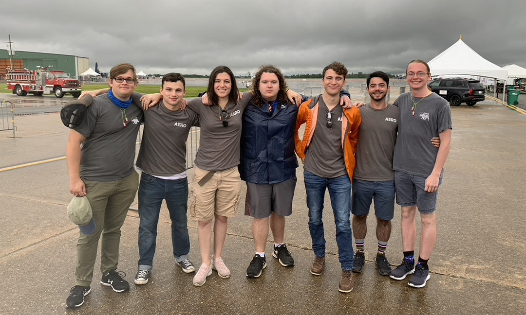 Aerospace Club volunteers as part of international air show