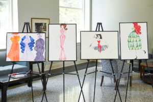Fashion illustrations created by students in Louisiana Tech University’s Fashion Merchandising and Retail Studies Program. 