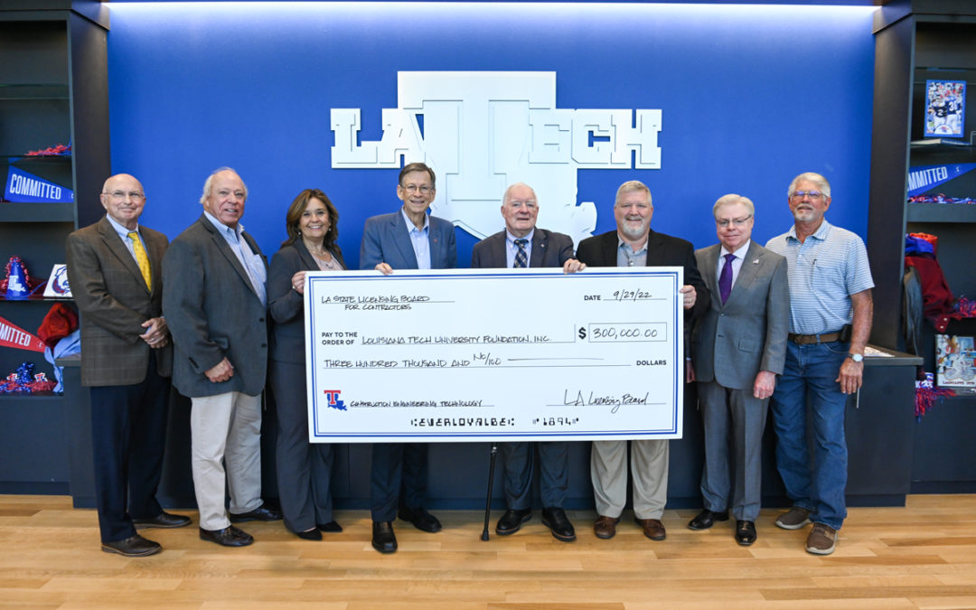Contractor’s Licensing Board and CETF donate $300,000 to Construction Engineering Technology program