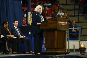 Toni Turner at commencement