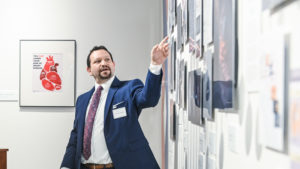 Nick Bustamante lectures in the LASM exhibit