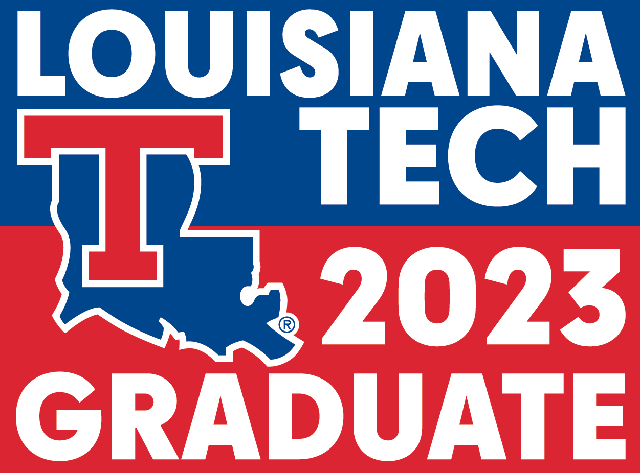 Louisiana Tech 2023 Graduate yard sign