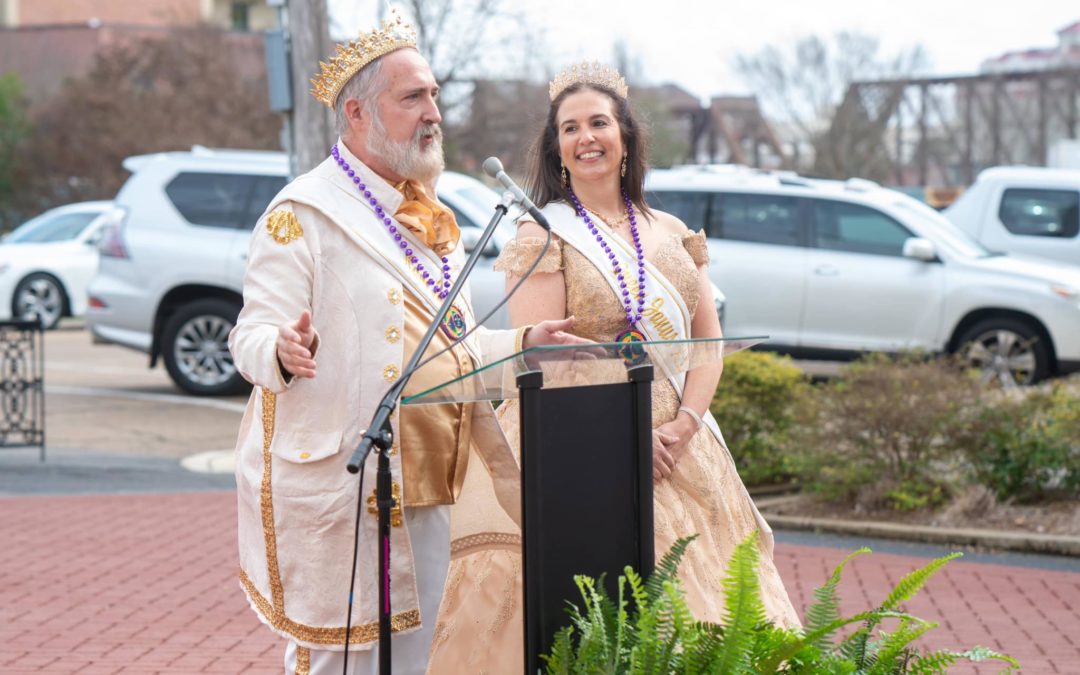 Sawyer spreads Mardi Gras cheer as King Janus XL