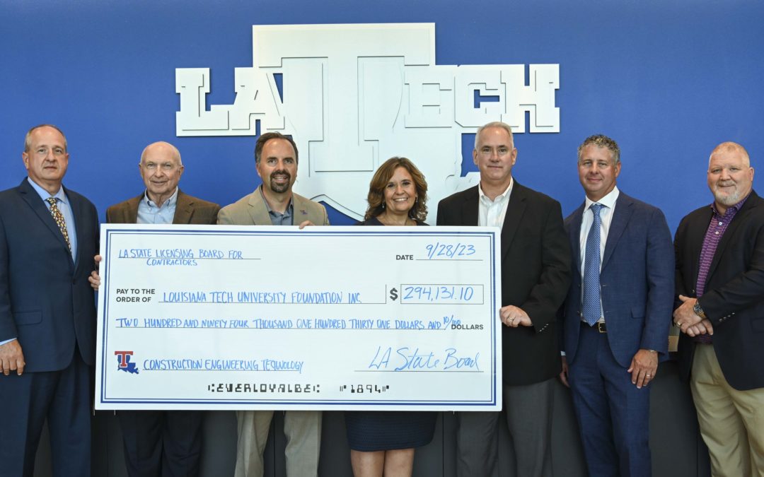 Contractor Licensing Board donates nearly $300,000 to Louisiana Tech