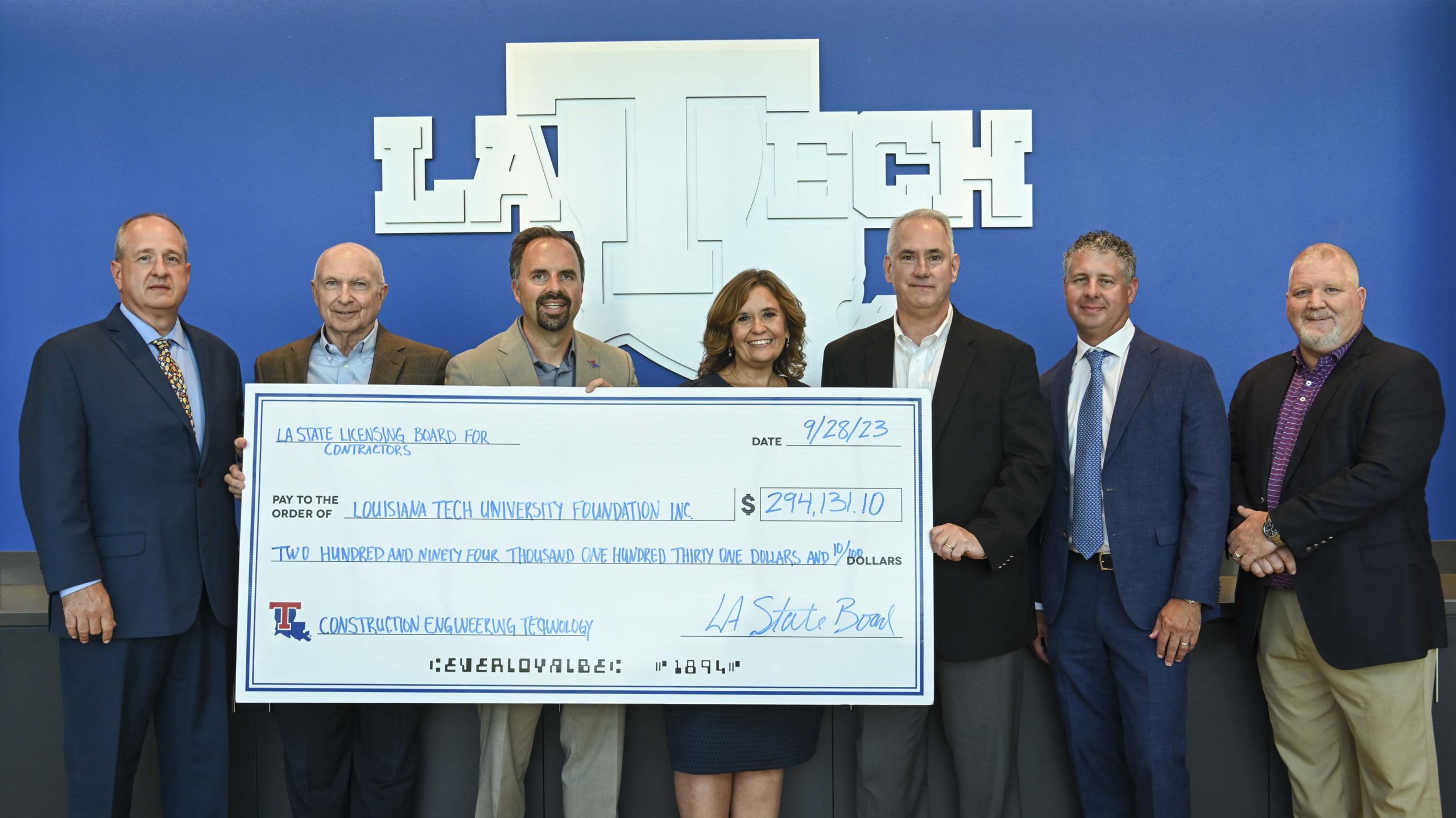 Contractor Licensing Board donates nearly $300,000 to Louisiana Tech
