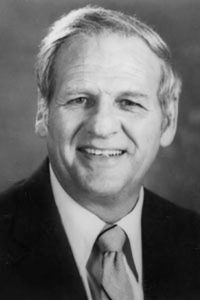 Leo Sanford's portrait from the Louisiana Tech Athletics Hall of Fame, 1985.